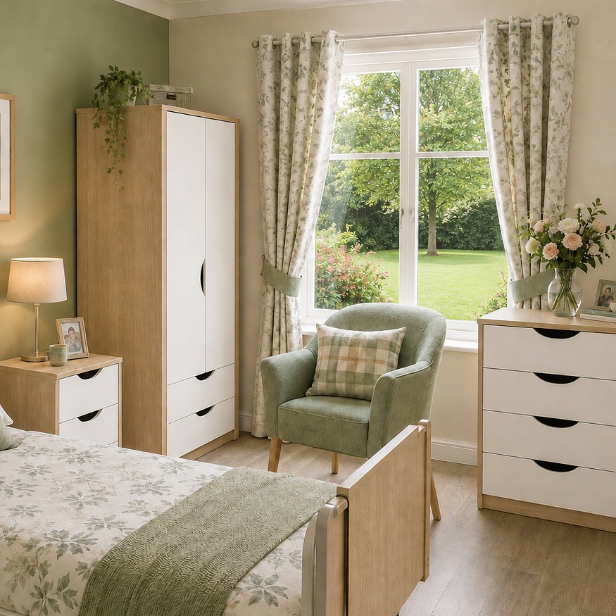 Dementia-Friendly Care Home Bedroom Furniture