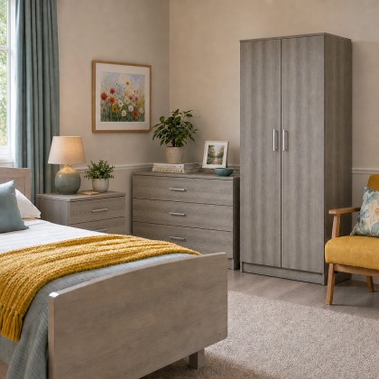 Essentials Contract Bedroom Set in Nordic Grey