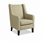 Aspen contract lounge chair for residential care in dual fabric upholstery