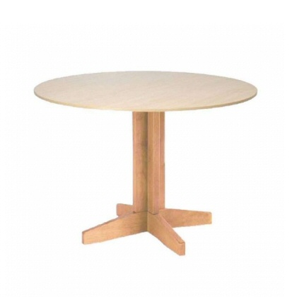 36 inch round store wood pedestal table